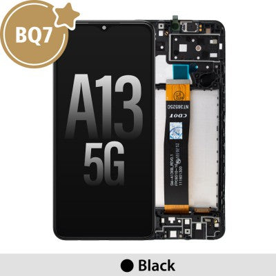 Samsung Galaxy A13 5G A136 BQ7 LCD Screen Replacement Digitizer with Frame-Black (As the same as service pack, but not from official Samsung) Samsung Galaxy A13 5G A136 BQ7 LCD Screen Replacement Digitizer with Frame-Black (As the same as service pack, but not from official Samsung)
